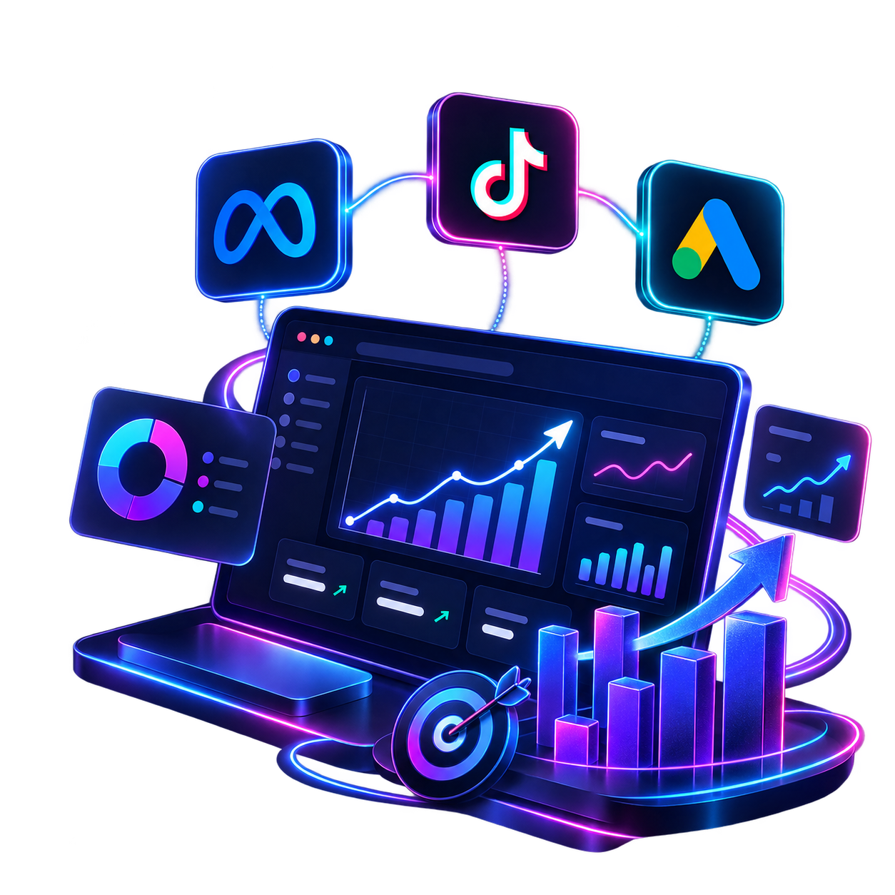 Ilustrasi digital marketing Divana Digital